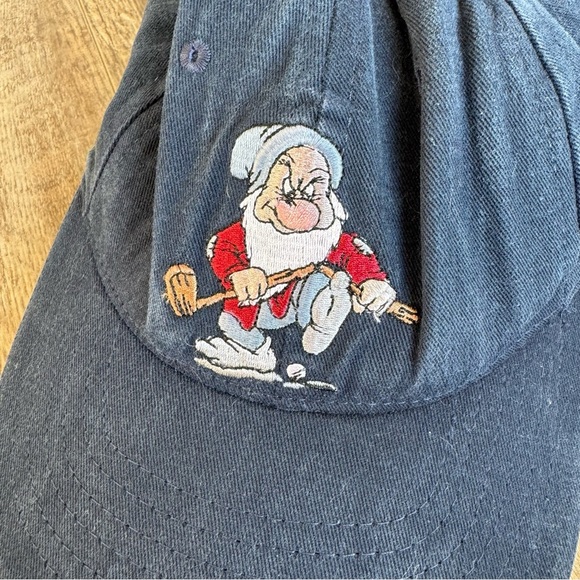 Disney Golf Collection “Grumpy” Navy Blue Baseball Cap Hat - Picture 3 of 6